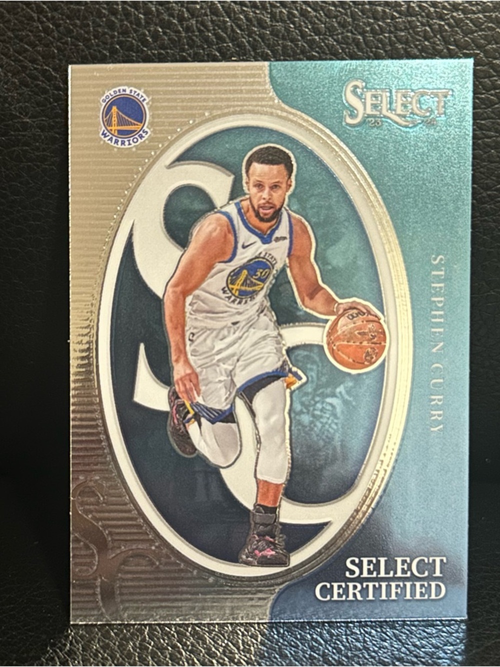 Stephen Curry 2023-24 Panini Select Certified Insert Card #4 Parallel Warriors